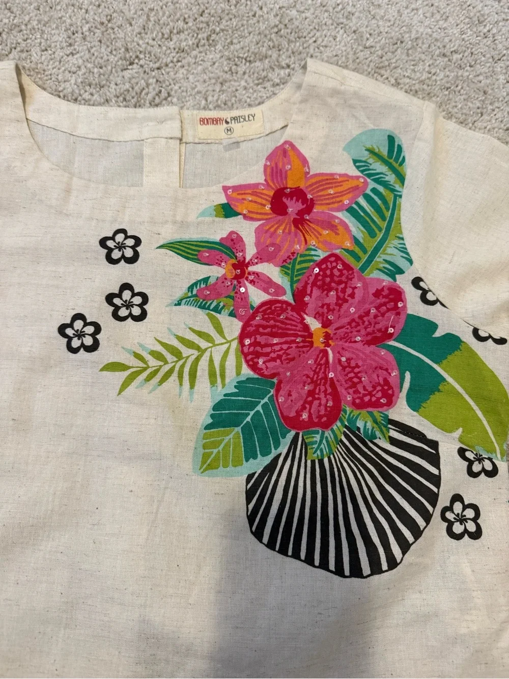 Bombay Paisley blouse size M - Picture 4 of 6